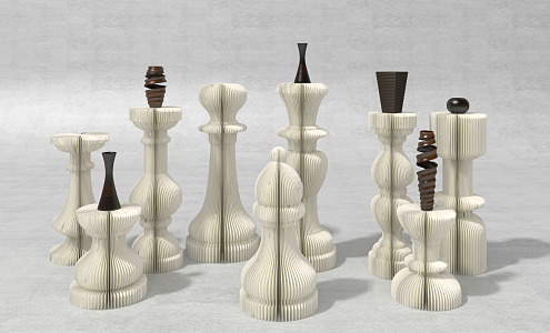 Modern Roman Column Paper Art Roman Column 3d model