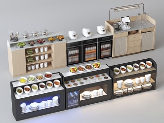 Modern catering seasoners 3d model