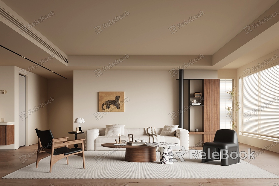 modern living room model