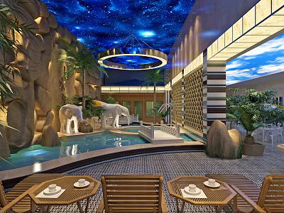 Modern Bath Center 3d model