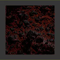 Volcanic Terrain With Rugged Textured Surface And Red Black Lava Patterns 3d model