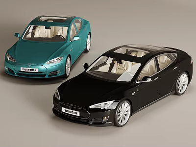 Tesla Car New Energy Car 3d model