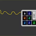 Computer Shortcut Controller With Adobe Software PS AI PR Colorful Function Buttons