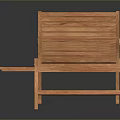 Wooden Outdoor Lounge Chair With Adjustable Flat Slat Design And Wheels