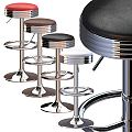 Modern Bar Stool Round Bar Stool 3d model