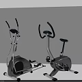 Sports Equipment Elliptical Trainer And Stationary Bike With Modern Design For Home Fitness