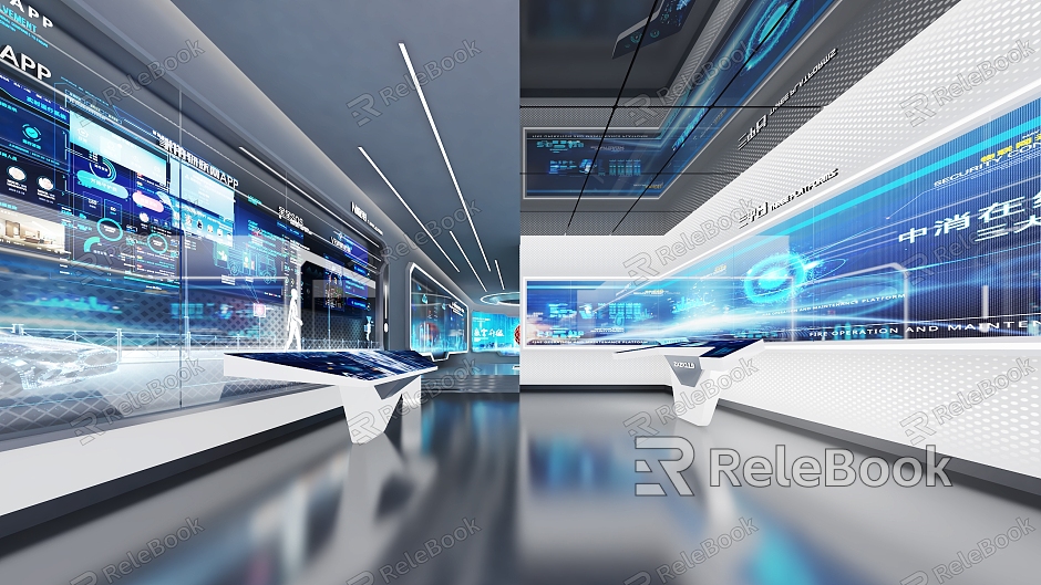 Enterprise Exhibition Hall Science and Technology Exhibition Hall Science and Technology Exhibition Hall Digital Exhibition Hall Touch Screen Big Data Exhibition Hall model