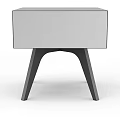 Modern Minimalist Coffee Table With Sleek Metal Legs And Black White Finish Design