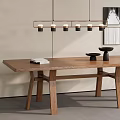 Modern HC28 Dining Table 3d model