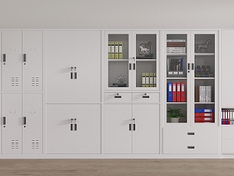 Office data cabinet filing cabinet filing cabinet combination tin cabinet 3d model