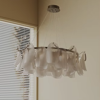 Modern chandelier 3d model