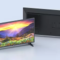 Modern Computer Monitor With Scenic Display And Slim Black Stand Design