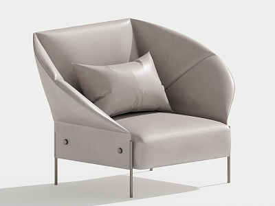 Modern Single Sofa Single Chair Leisure Chair 3d model