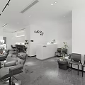 Modern Hair Salon Interior Design With Salon Chairs Mirrors And Polished Floors