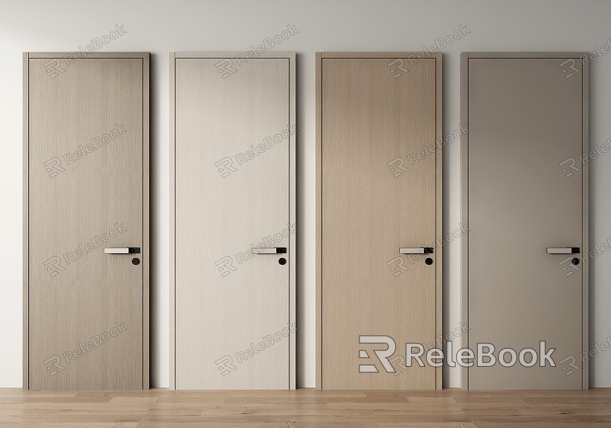 Modern swing door single door model