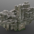 Stone Scan Stone Stone Block Rock Reef Boulder Cliff Cliff Cliff Terrain 3d model