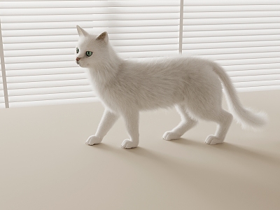 Modern Pet Cat 3d model