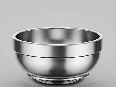 Sleek Stainless Steel Dinnerware Set With Modern Design And Smooth Surface For Home Kitchen Use 3d model