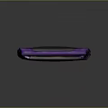 Stylish Purple Fashion Bag With Black Panel Brown Accents And Metallic Hardware Design