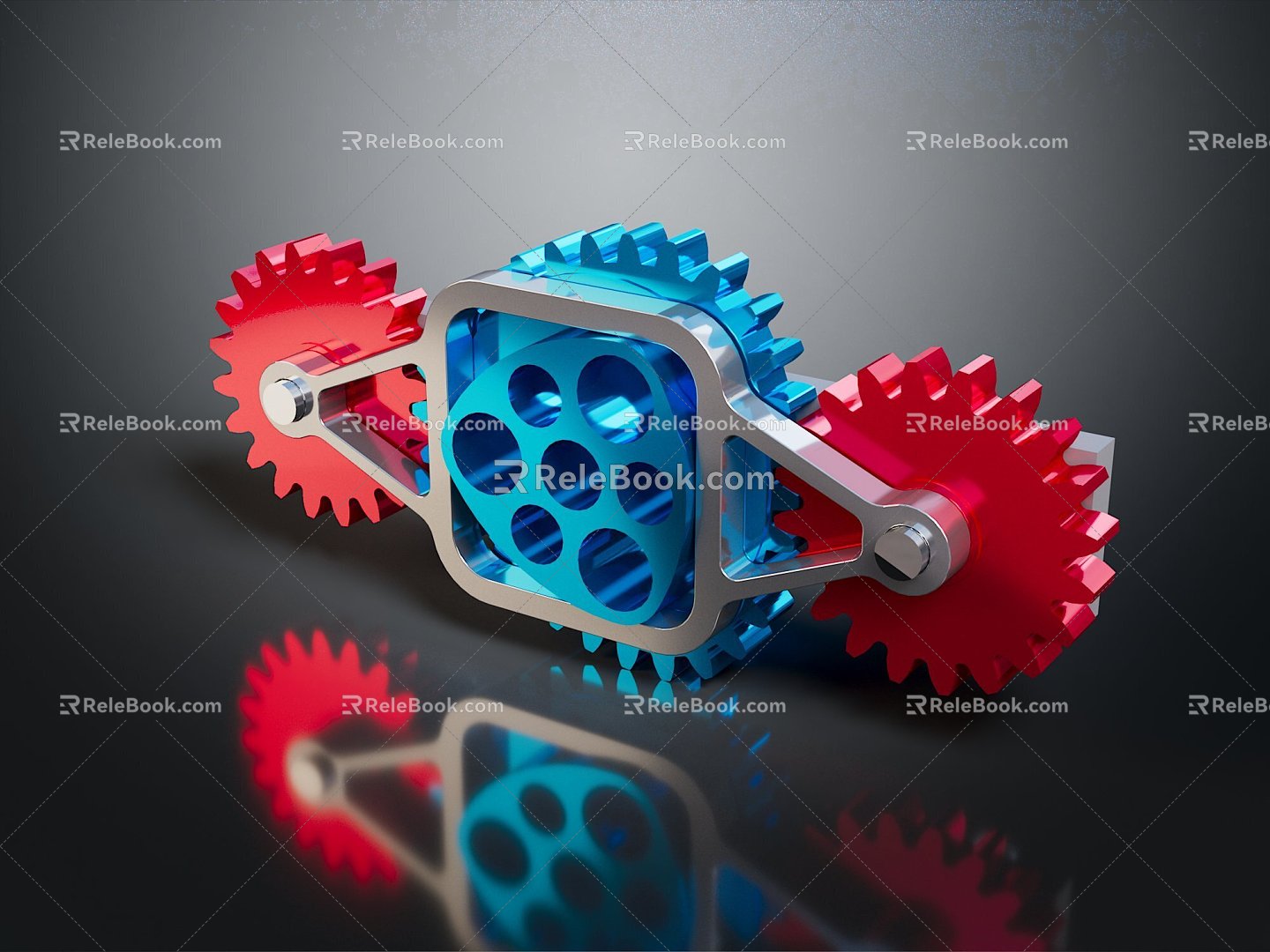 gear large gear small gear cast iron gear internal gear external gear bevel gear 3d model