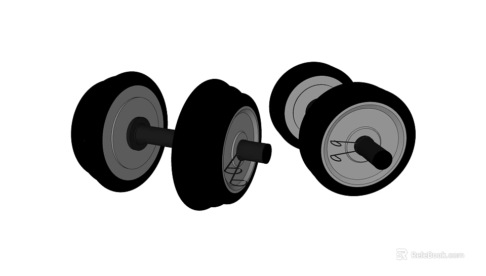 Ideal Fitness Dumbbells For Effective Home Strength Training And Workout Exercises 3d model 