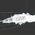 Spaceship Space Warship Starship 3d model