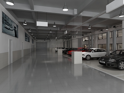 Hyundai 4s shop repair workshop shop repair workshop 3d model