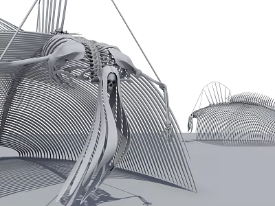 Futuristic Game Movie Character With Detailed Mechanical Metal Structure And Streamlined Joints Design 3d model