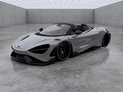 McLaren 765LT Supercar Street Car Luxury Car Convertible 3d model