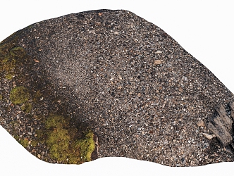 Modern ground gravel ground 3d model