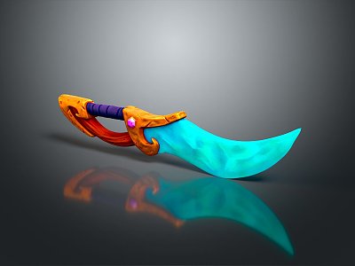 Final Fantasy Big Swords Final Fantasy Weapon Knife Magic Knife Weapon Cold Weapon Realistic 3d model