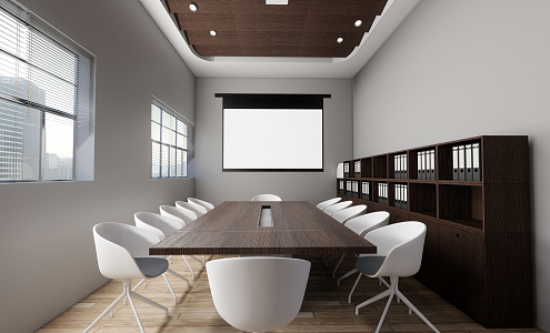 Modern Meeting Room Meeting Table and Chair 3d model