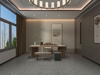 New Chinese-style private room model