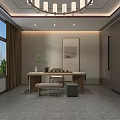 New Chinese-style private room 3d model