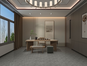 New Chinese-style private room 3d model