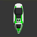 Green Hydrosport Jet Ski With Modern Sleek Design Streamlined Body And Solar Panel