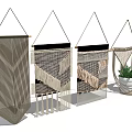 Stylish Macramé Hanging Decorations With Various Patterns And Plant Holder For Home Decor