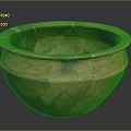 Artisan Crafted Terracotta Sculpture With Hand Carved Textured Surface And Crackled Patterns