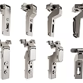 Stainless Steel Hinge Hardware Accessories in Different Designs and Angles 3d model
