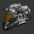 Sci-Fi Helmet Alien Helmet High Tech Helmet Game Helmet 3d model