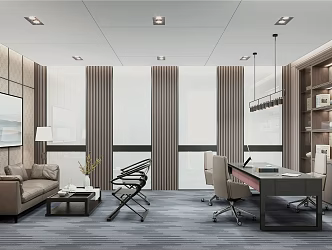 Modern Office Manager's Office 3d model