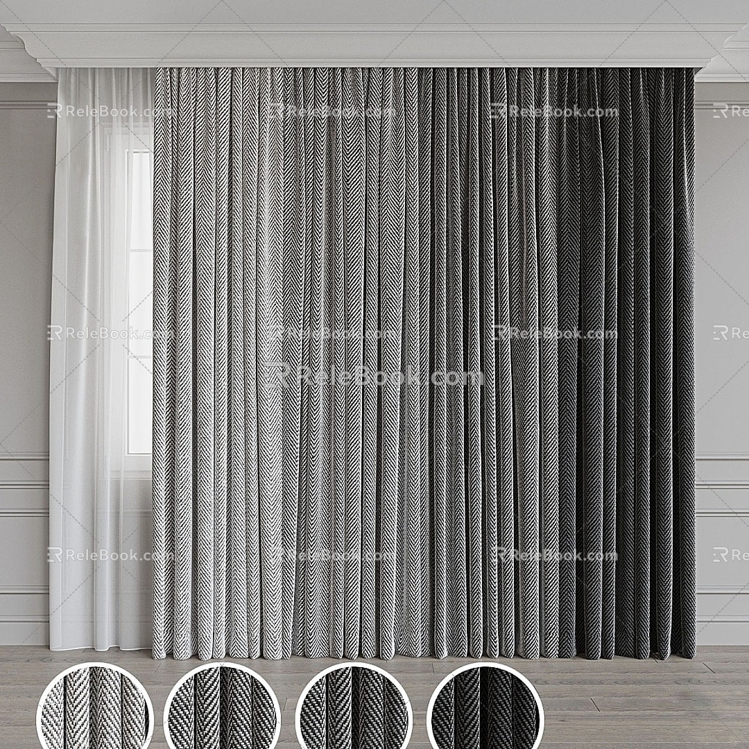 Fabric Curtain model