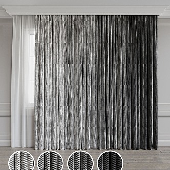 Fabric Curtain 3d model