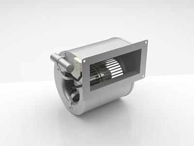 Industrial Stainless Steel Blower With Square Housing And Impeller For Ventilation 3d model
