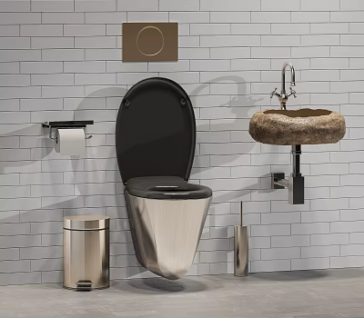 Modern Sanitary Ware Bathroom Supplies Toilet 3d model