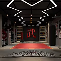 Sports Fitness Gym With Brick Walls Large Windows Green Turf And Training Equipment