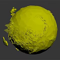 3D Globe Model With Blue Ocean Green Land White Clouds And Glaciers