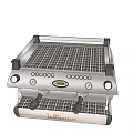 La Marzocco Stainless Steel Espresso Machine Kitchen Appliance With Control Panel And Steam Nozzles