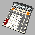 Modern Calculator Equipment Calculator Computer Computing Equipment 3d model