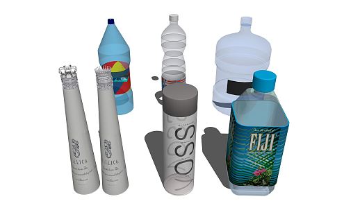 Modern mineral water 3d model